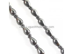 Non magnetic Hematite Beads, Vase, black, 8x18mm, Hole:Approx 1.5mm, Length:15.5 Inch, Approx 22PCs/Strand, Sold By Strand